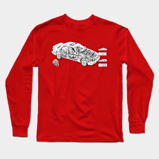 FORD SIERRA 4x4 - cutaway technical image Long Sleeve T-Shirt